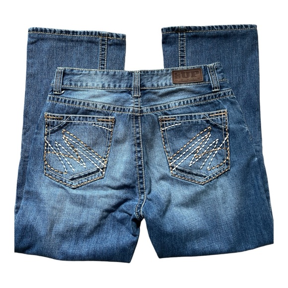 COWBOY UP | Men’s Relaxed Bootcut Denim Jeans - Picture 2 of 5